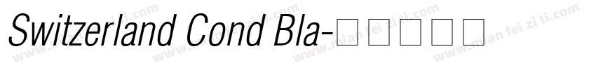 Switzerland Cond Bla字体转换